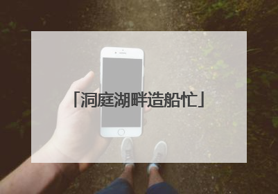 洞庭湖畔造船忙