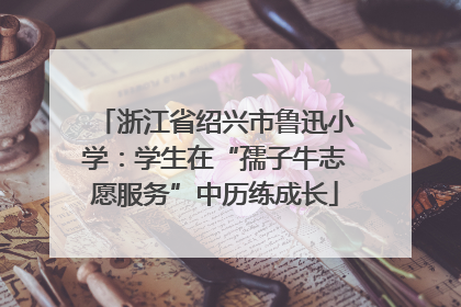 浙江省绍兴市鲁迅小学：学生在“孺子牛志愿服务”中历练成长