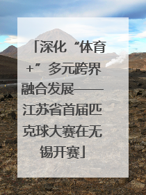 深化“体育+”多元跨界融合发展——江苏省首届匹克球大赛在无锡开赛