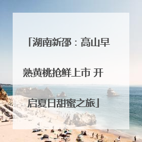 湖南新邵：高山早熟黄桃抢鲜上市 开启夏日甜蜜之旅