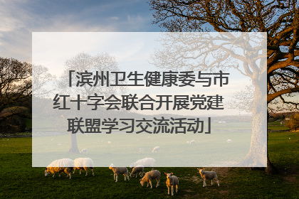 滨州卫生健康委与市红十字会联合开展党建联盟学习交流活动