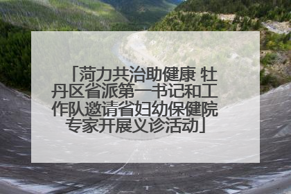 菏力共治助健康 牡丹区省派第一书记和工作队邀请省妇幼保健院专家开展义诊活动