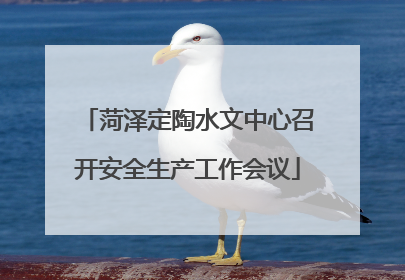 菏泽定陶水文中心召开安全生产工作会议