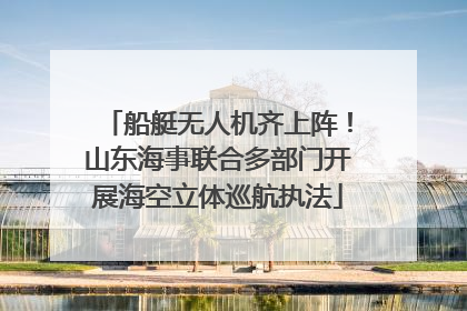 船艇无人机齐上阵！山东海事联合多部门开展海空立体巡航执法