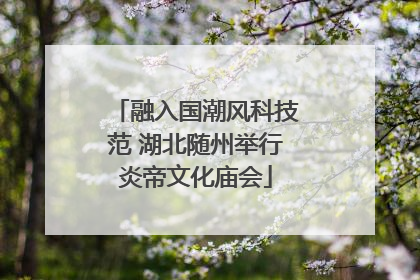 融入国潮风科技范 湖北随州举行炎帝文化庙会