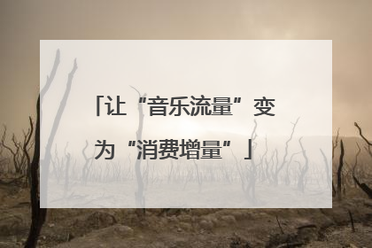 让“音乐流量”变为“消费增量”