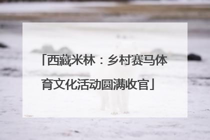 西藏米林：乡村赛马体育文化活动圆满收官