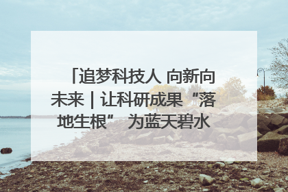 追梦科技人 向新向未来｜让科研成果“落地生根” 为蓝天碧水“保驾护航”