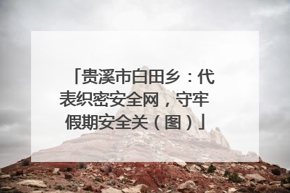 贵溪市白田乡：代表织密安全网，守牢假期安全关（图）