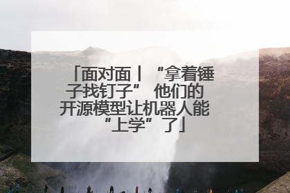 面对面丨“拿着锤子找钉子” 他们的开源模型让机器人能“上学”了