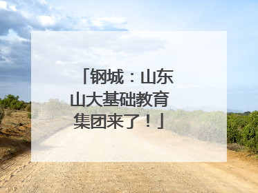 钢城：山东山大基础教育集团来了！