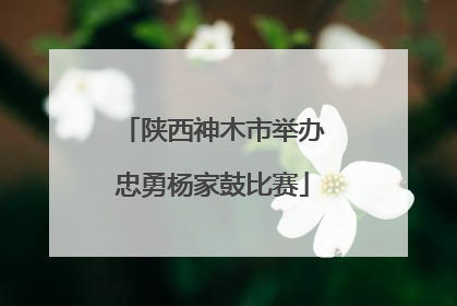 陕西神木市举办忠勇杨家鼓比赛
