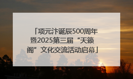 项元汴诞辰500周年暨2025第三届“天籁阁”文化交流活动启幕