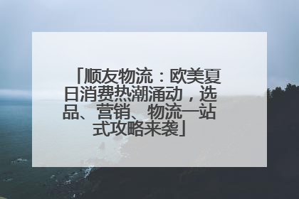 顺友物流：欧美夏日消费热潮涌动，选品、营销、物流一站式攻略来袭