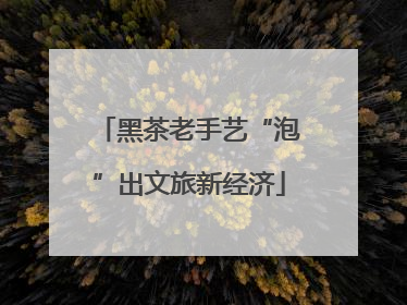 黑茶老手艺“泡”出文旅新经济