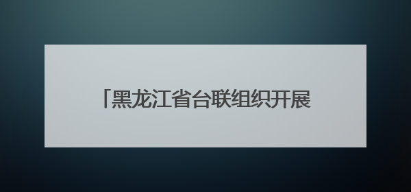 黑龙江省台联组织开展对台招商经贸考察活动