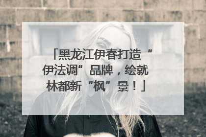 黑龙江伊春打造“伊法调”品牌，绘就林都新“枫”景！