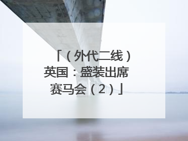 （外代二线）英国：盛装出席赛马会（2）