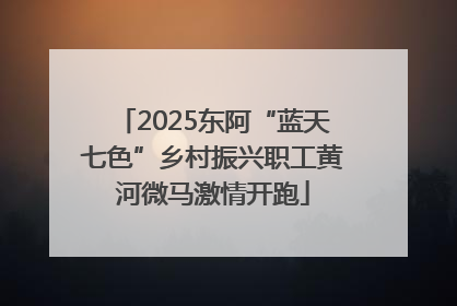 2025东阿“蓝天七色”乡村振兴职工黄河微马激情开跑