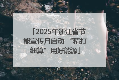 2025年浙江省节能宣传月启动 “精打细算”用好能源