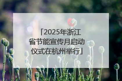 2025年浙江省节能宣传月启动仪式在杭州举行