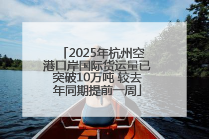 2025年杭州空港口岸国际货运量已突破10万吨 较去年同期提前一周
