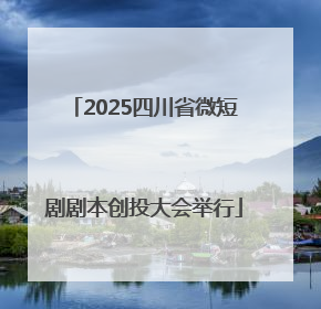 2025四川省微短剧剧本创投大会举行