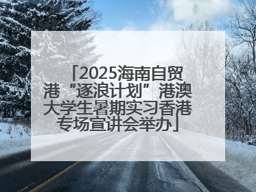 2025海南自贸港“逐浪计划”港澳大学生暑期实习香港专场宣讲会举办