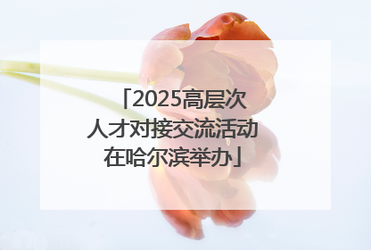 2025高层次人才对接交流活动在哈尔滨举办