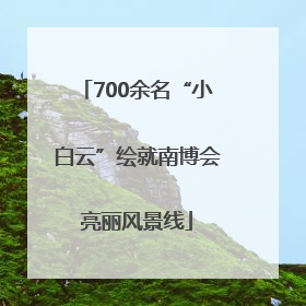 700余名“小白云”绘就南博会亮丽风景线